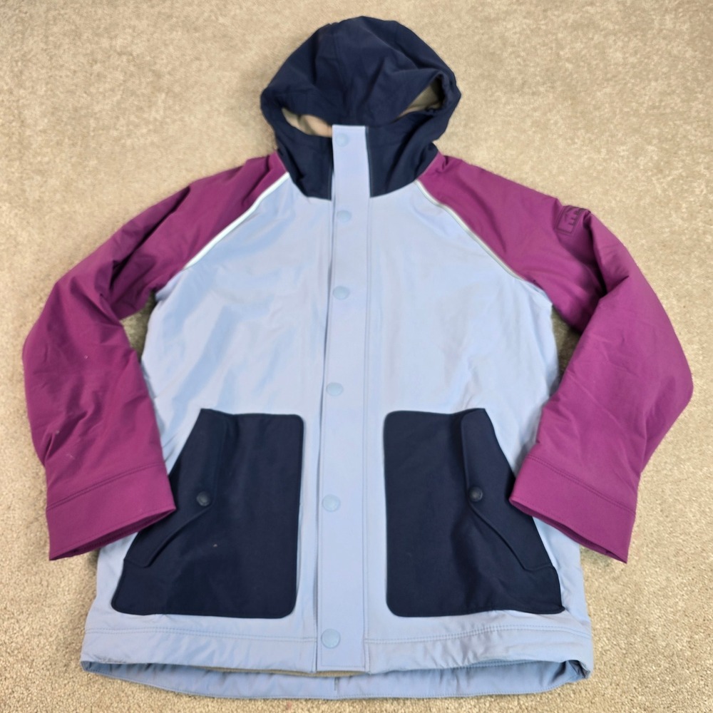 LL Bean Kids Boundless Softshell CB Jacket Malibu Blue Purple 519374 L 14-16 NWT